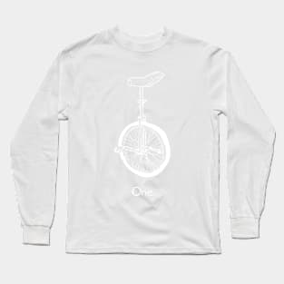 Unicycle - one (white) Long Sleeve T-Shirt